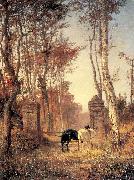 Polenov, Vasily In the Park- The Village of Veules in Normandy painting